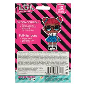 Фломастеры 12 цветов L.O.L, с вентилируемыми колпачками для безопасности, в картонной коробке
Фломастеры 12 цветов L.O.L, с вентилируемыми колпачками для безопасности, в картонной коробке