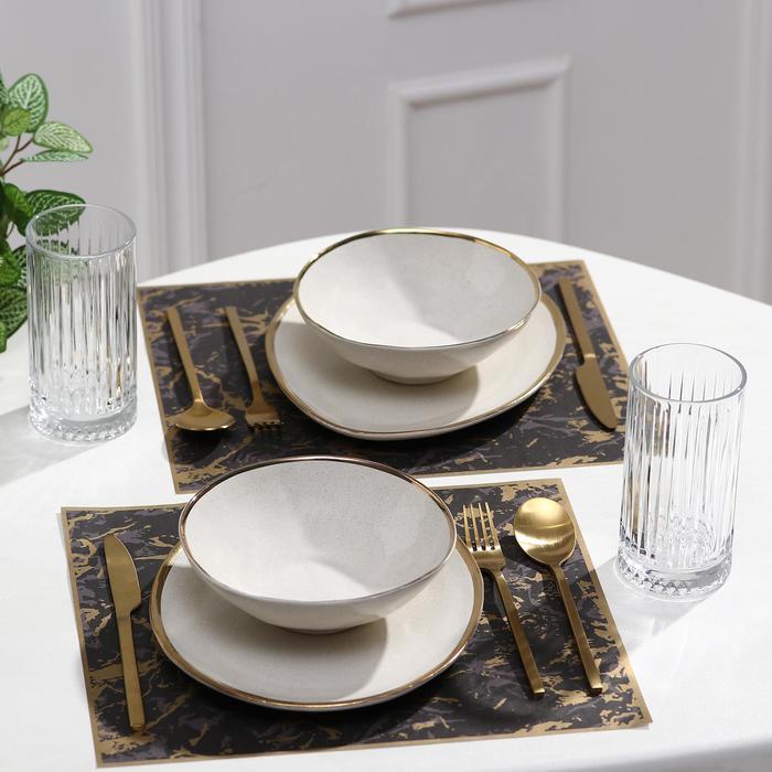 Плейсмат с золотым лаком "Текстура", черно-фиолетовая, 0,30 х 0,40 м
Плейсмат с золотым лаком "Текстура", черно-фиолетовая, 0,30 х 0,40 м