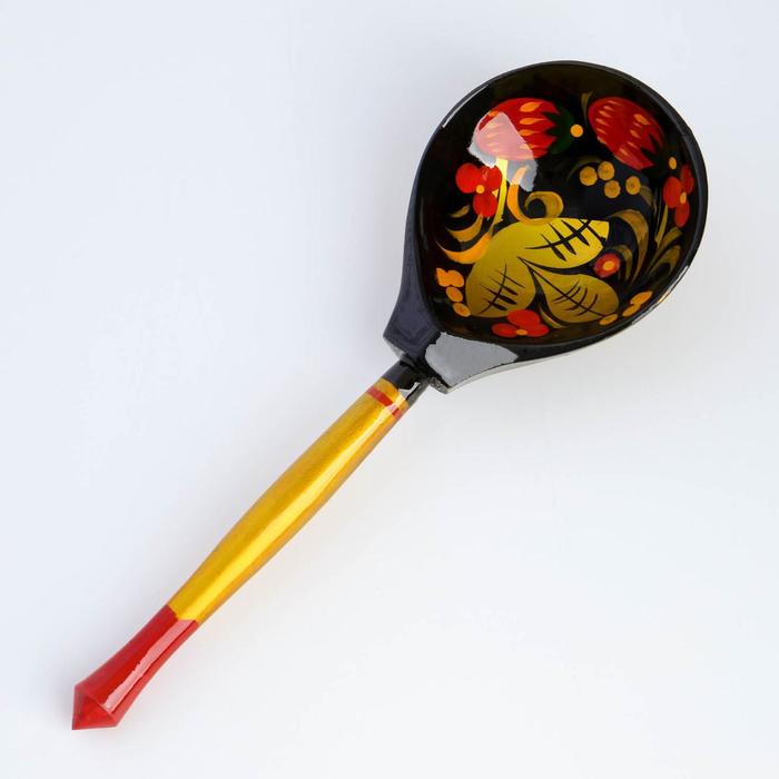 фото Ложка полубаская, с художественной росписью