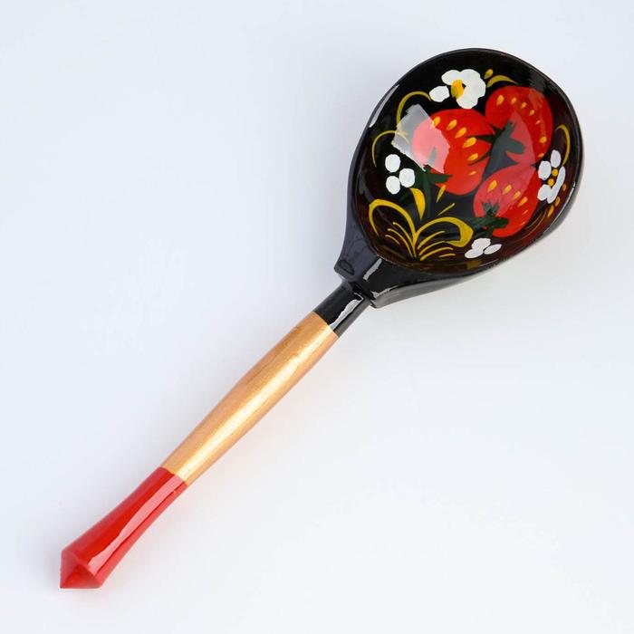 фото Ложка полубасок "чернушка", с художественной росписью микс