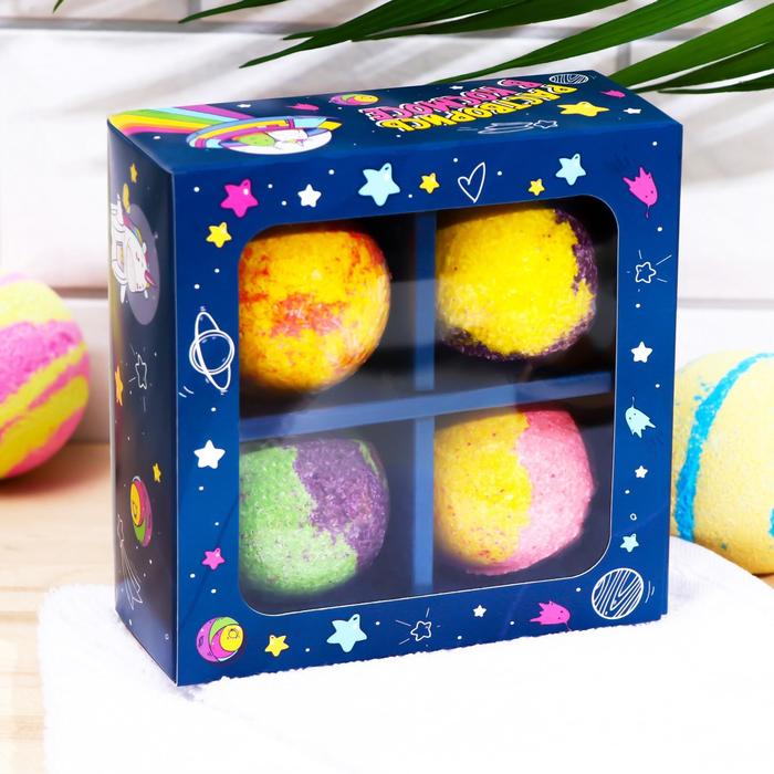 Набор бомбочек для ванн «Растворись в космосе» подарочный
Набор бомбочек для ванн «Растворись в космосе» подарочный