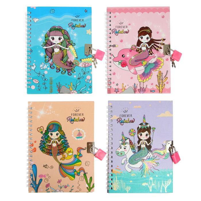 Записная книжка подарочная формат А5-, 45 листов, на замке, на гребне, линия, МИКС Русалочка 68973
Записная книжка подарочная формат А5-, 45 листов, на замке, на гребне, линия, МИКС Русалочка 68973