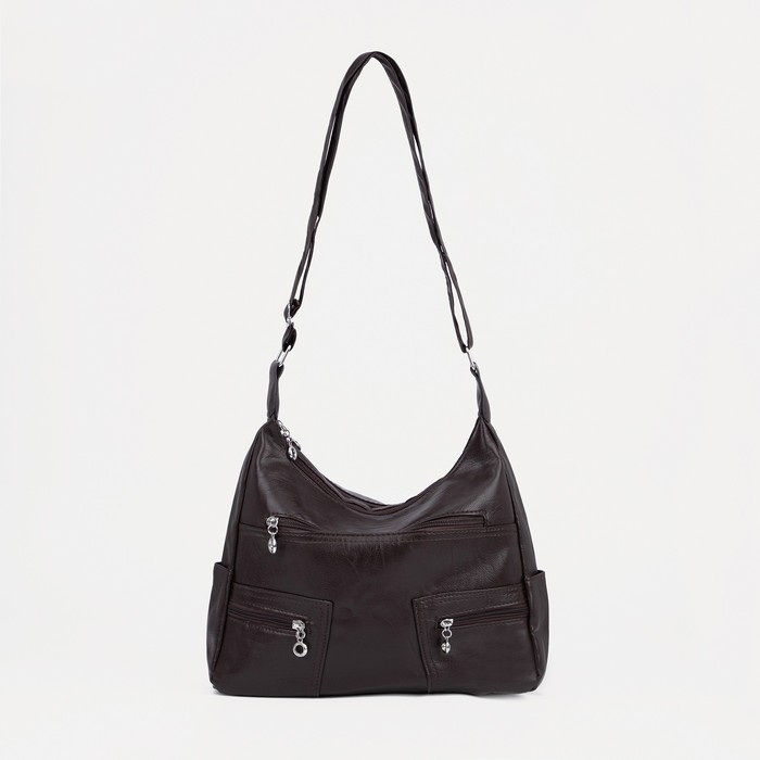 Сумка-мешок, отдел на молнии, 2 наружных кармана, регулируемый ремень, цвет коричневый
Сумка-мешок, отдел на молнии, 2 наружных кармана, регулируемый ремень, цвет коричневый