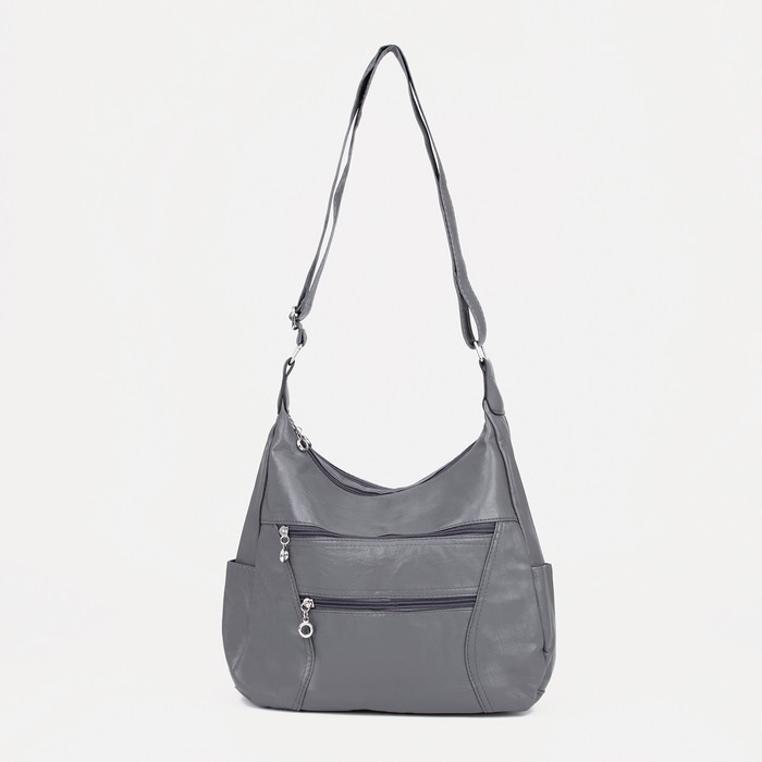 Сумка-мешок, отдел на молнии, 5 наружных карманов, регулируемый ремень, цвет серый
Сумка-мешок, отдел на молнии, 5 наружных карманов, регулируемый ремень, цвет серый