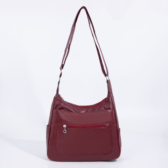 Сумка-мешок, отдел на молнии, 3 наружный кармана, регулируемый ремень, цвет бордовый
Сумка-мешок, отдел на молнии, 3 наружный кармана, регулируемый ремень, цвет бордовый