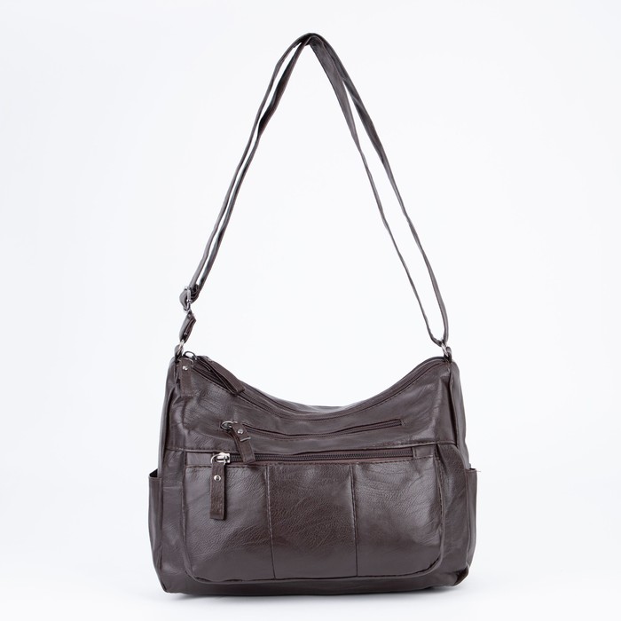 Сумка-мешок, отдел на молнии, 5 наружных кармана, регулируемый ремень, цвет коричневый
Сумка-мешок, отдел на молнии, 5 наружных кармана, регулируемый ремень, цвет коричневый