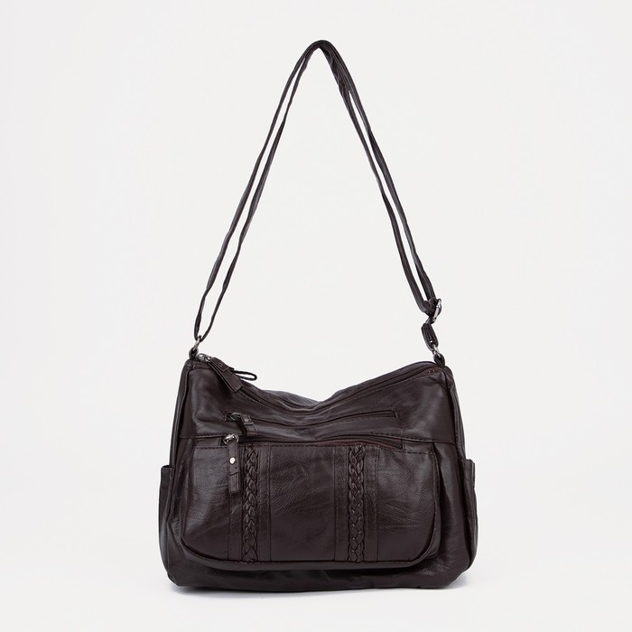 Сумка-мешок, отдел на молнии, 5 наружных кармана, регулируемый ремень, цвет коричневый
Сумка-мешок, отдел на молнии, 5 наружных кармана, регулируемый ремень, цвет коричневый