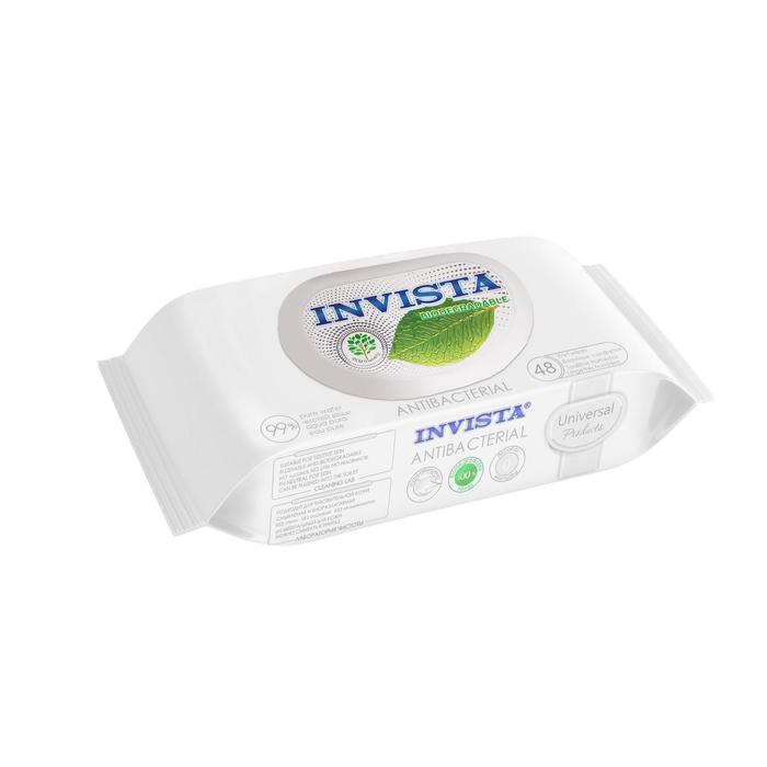 Влажные салфетки INVISTA антибактериальные, биоразлагаемые,48 шт.
Влажные салфетки INVISTA антибактериальные, биоразлагаемые,48 шт.