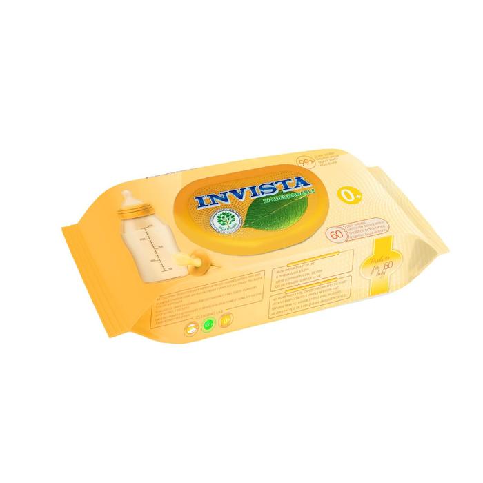 Влажные салфетки INVISTA для детей с первых дней жизни, биоразлагаемые, 60 шт.
Влажные салфетки INVISTA для детей с первых дней жизни, биоразлагаемые, 60 шт.