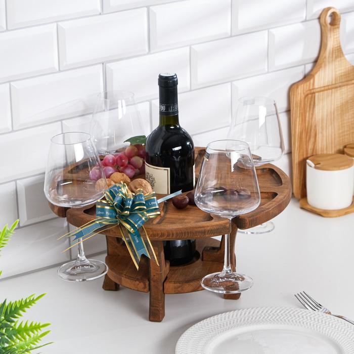 Винный столик деревянный "Middle" орех 37х37х17 см
Винный столик деревянный "Middle" орех 37х37х17 см