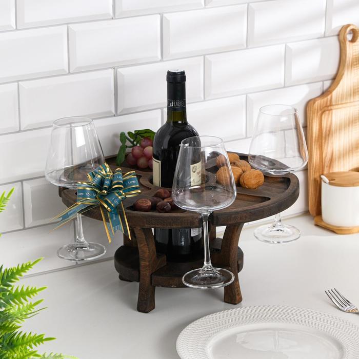 Винный столик деревянный "Middle" эбеновое дерево 37х37х17 см
Винный столик деревянный "Middle" эбеновое дерево 37х37х17 см