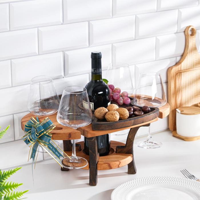 Винный столик деревянный "Premium 4" сандал/эбеновое дерево 45х25х20 см
Винный столик деревянный "Premium 4" сандал/эбеновое дерево 45х25х20 см