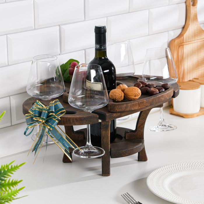 Винный столик деревянный "Premium 4" эбеновое дерево 45х25х20 см
Винный столик деревянный "Premium 4" эбеновое дерево 45х25х20 см