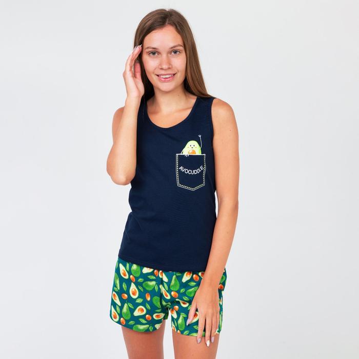 Комплект женская (футболка, шорты), цвет авокадо на зелёном, размер 42
Комплект женская (футболка, шорты), цвет авокадо на зелёном, размер 42