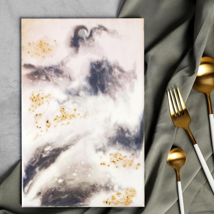 Разделочная доска ручной работы «Серебро» 28 х 18 см
Разделочная доска ручной работы «Серебро» 28 х 18 см