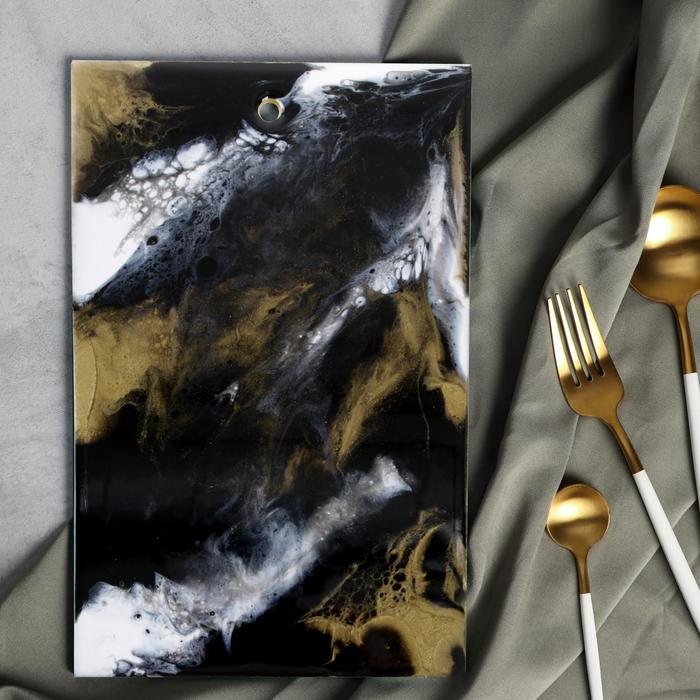 Разделочная доска ручной работы «Мрамор» 28 х 18 см
Разделочная доска ручной работы «Мрамор» 28 х 18 см