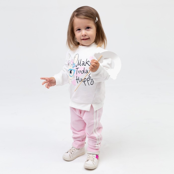 Комплект для девочки, цвет розовый/зайка, рост 92 см
Комплект для девочки, цвет розовый/зайка, рост 92 см