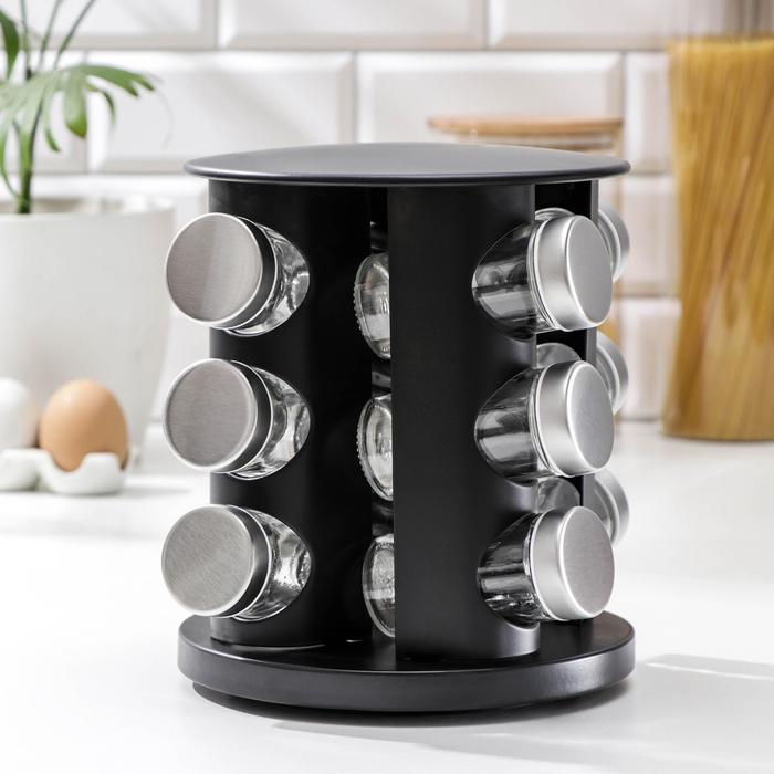 Набор для специй на подставке «Шеф», 12 предметов
Набор для специй на подставке «Шеф», 12 предметов