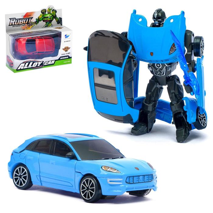 Робот с трансформацией «Кроссовер», с металлическими элементами, цвет голубой
Робот с трансформацией «Кроссовер», с металлическими элементами, цвет голубой