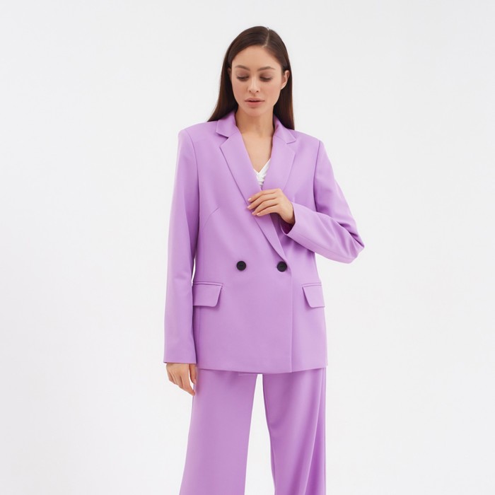 Пиджак женский двубортный MIST, р. 48, лиловый
Пиджак женский двубортный MIST, р. 48, лиловый