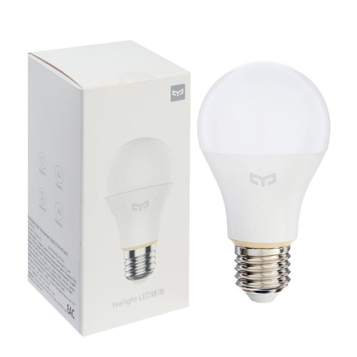 Умная лампочка Yeelight LED Bulb, Е27, A60, 6 Вт, 500 Лм, 2700-6500 К
Умная лампочка Yeelight LED Bulb, Е27, A60, 6 Вт, 500 Лм, 2700-6500 К