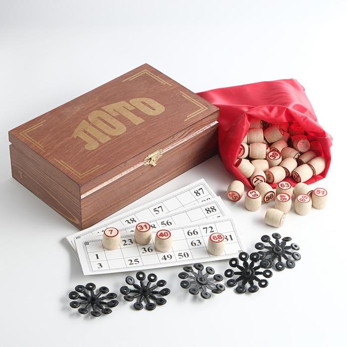 Лото Русское "Подарочное", шкатулка с замочком