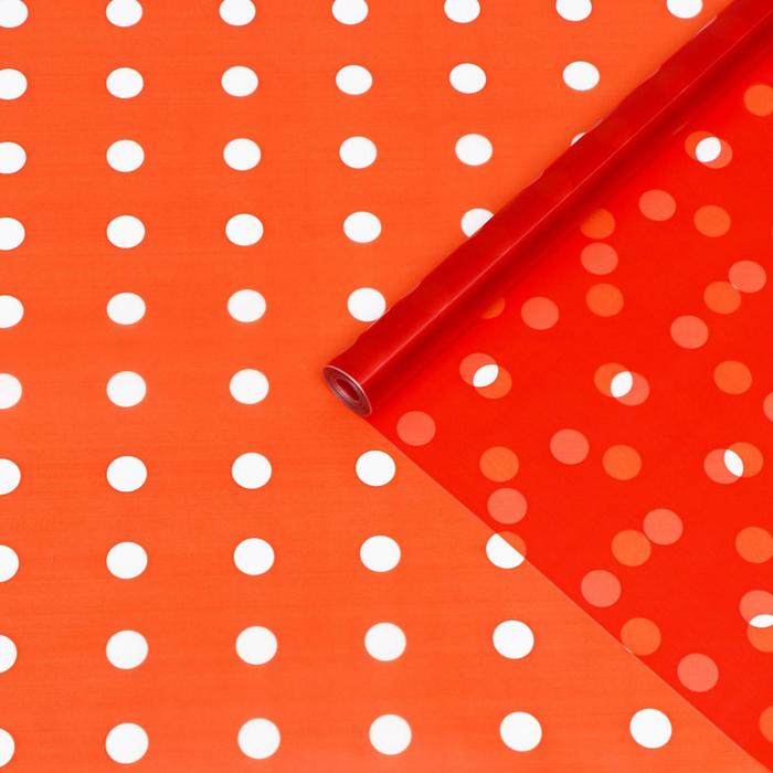 Пленка матовая "Горох", красный, 0,6 х 10 м, 200 г
Пленка матовая "Горох", красный, 0,6 х 10 м, 200 г