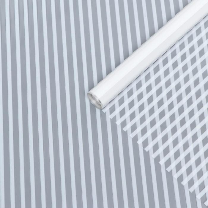 Пленка прозрачная "Полосы узкие", белый, 0,7 х 8,2 м, 200 г
Пленка прозрачная "Полосы узкие", белый, 0,7 х 8,2 м, 200 г