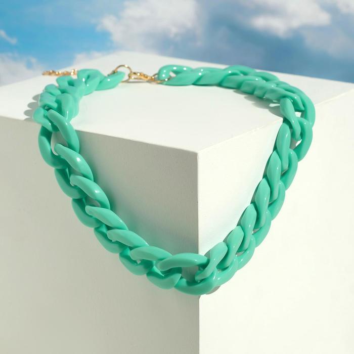 Колье "Цепь" диагональ, цвет бирюзовый, 45см
Колье "Цепь" диагональ, цвет бирюзовый, 45см