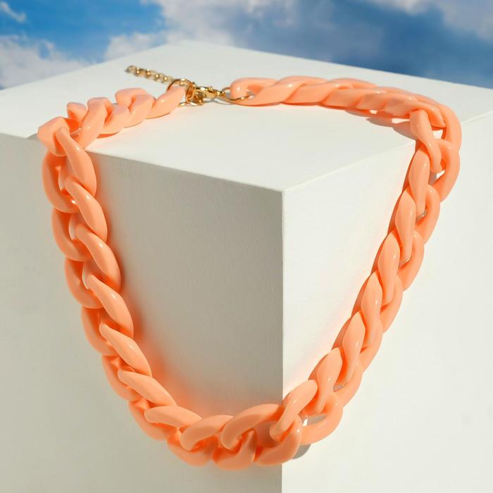 Колье "Цепь" диагональ, цвет персиковый, 45см
Колье "Цепь" диагональ, цвет персиковый, 45см