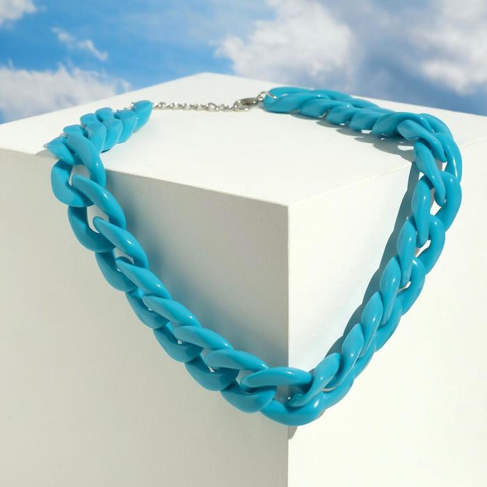 Колье "Цепь" диагональ, цвет небесно-голубой, 45см
Колье "Цепь" диагональ, цвет небесно-голубой, 45см