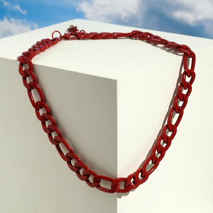 Колье "Цепь" тяжесть, цвет бордовый, 45см 
Колье "Цепь" тяжесть, цвет бордовый, 45см