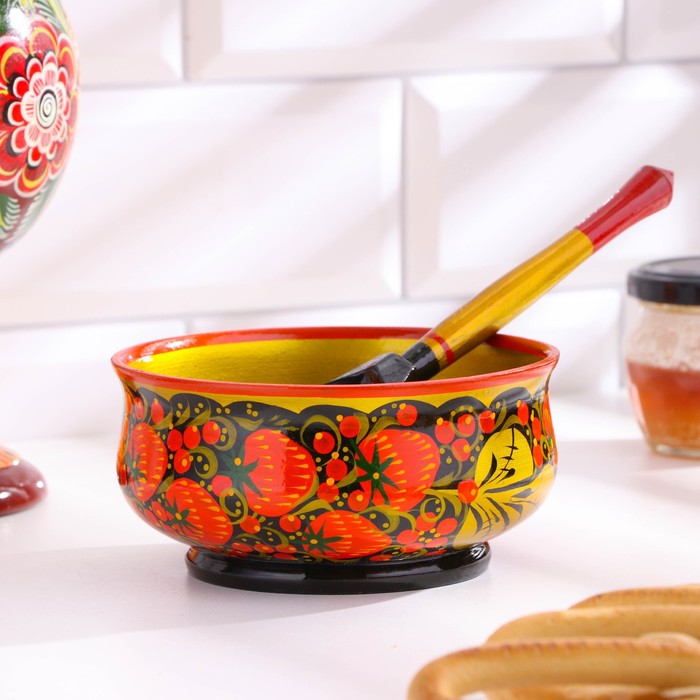 фото Набор чашка с большой ложкой, 13х6,5 см