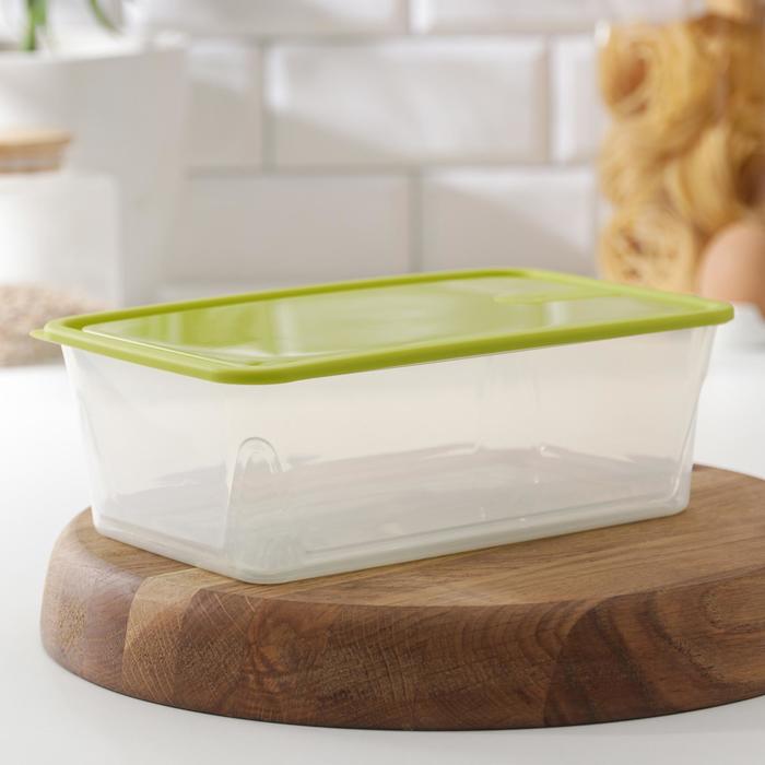 Контейнер для продуктов Honey, 1,6 л, цвет зелёный
Контейнер для продуктов Honey, 1,6 л, цвет зелёный