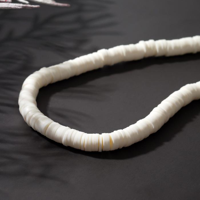 Бусина из полимерной глины "Диски" (350-400 шт), 6*1, цвет белый
Бусина из полимерной глины "Диски" (350-400 шт), 6*1, цвет белый