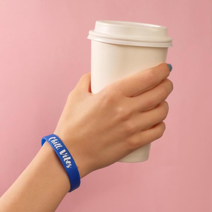 Силиконовый браслет Chill Vibes, женский, цвет синий, 20 см
Силиконовый браслет Chill Vibes, женский, цвет синий, 20 см