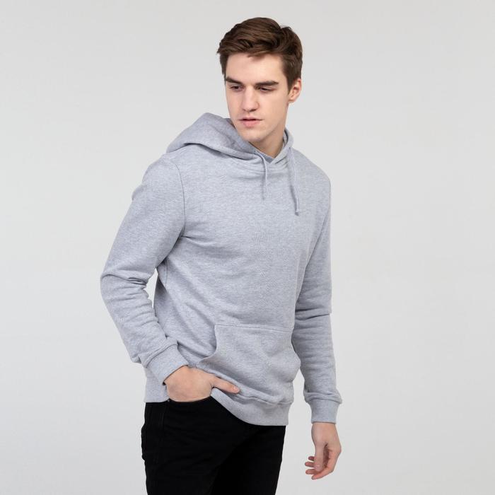 Толстовка мужская, цвет серый меланж, размер 52
Толстовка мужская, цвет серый меланж, размер 52