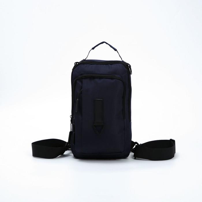 Сумка-слинг, отдел на молнии, 2 наружных кармана, дышащая спинка, цвет синий
Сумка-слинг, отдел на молнии, 2 наружных кармана, дышащая спинка, цвет синий