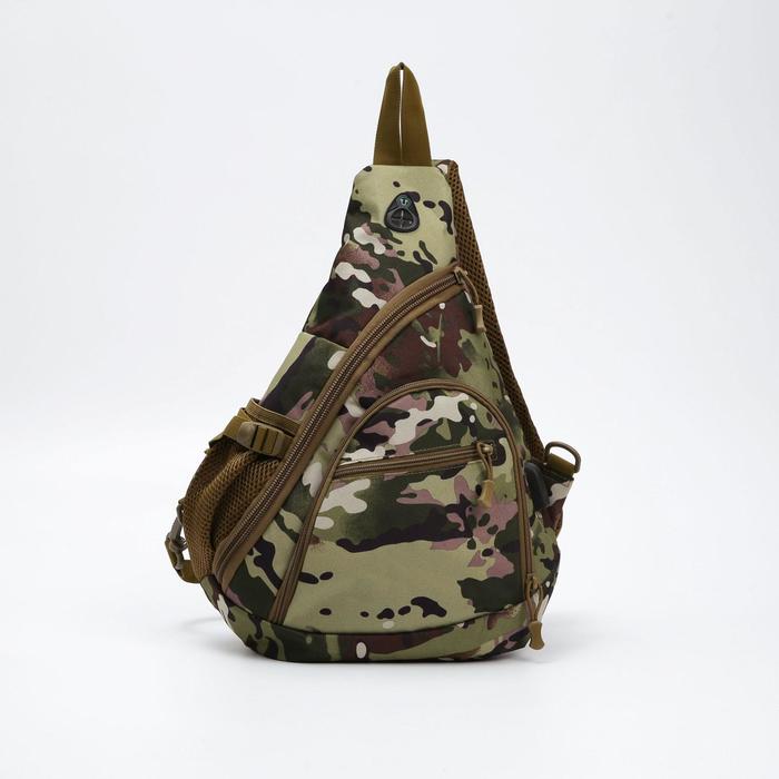 Сумка-слинг, отдел на молнии, 3 наружных кармана, дышащая спинка, с USB, цвет хаки/камуфляж
Сумка-слинг, отдел на молнии, 3 наружных кармана, дышащая спинка, с USB, цвет хаки/камуфляж