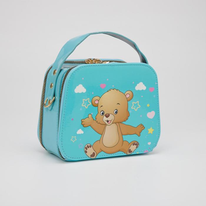 Сумка детская, отдел на молниях, регулируемый ремень, цвет голубой
Сумка детская, отдел на молниях, регулируемый ремень, цвет голубой