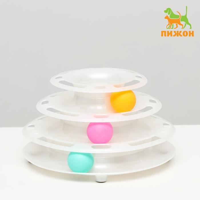 Игровой комплекс "Пижон" для кошек с 3 шариками "Пирамида",15x24x13,2 см, белый перламутр
Игровой комплекс "Пижон" для кошек с 3 шариками "Пирамида",15x24x13,2 см, белый перламутр