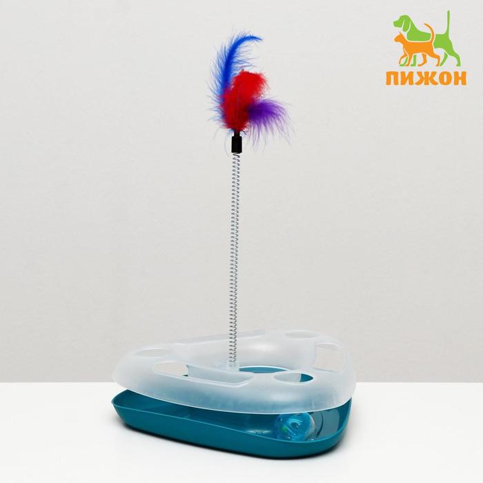 Игровой комплекс "Пижон" для кошек "Веселый треугольник", бирюзовый
Игровой комплекс "Пижон" для кошек "Веселый треугольник", бирюзовый