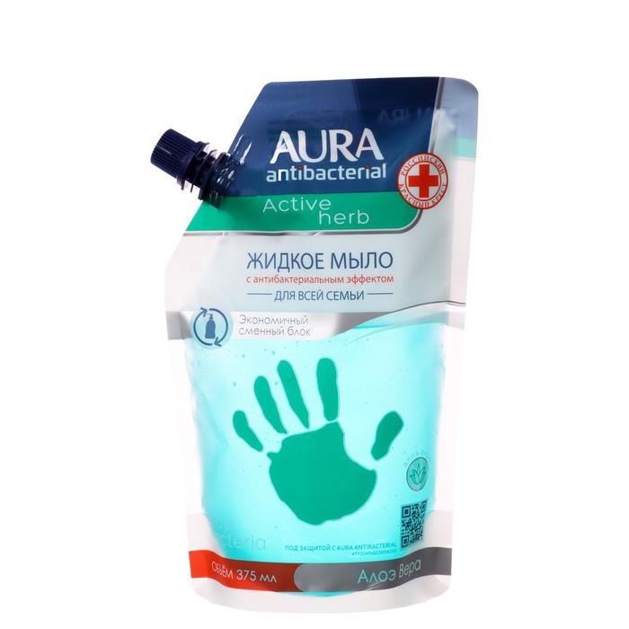 Жидкое мыло антибактериальное AURA Antibacterial Active Herb Алоэ дой-пак 375 мл
Жидкое мыло антибактериальное AURA Antibacterial Active Herb Алоэ дой-пак 375 мл