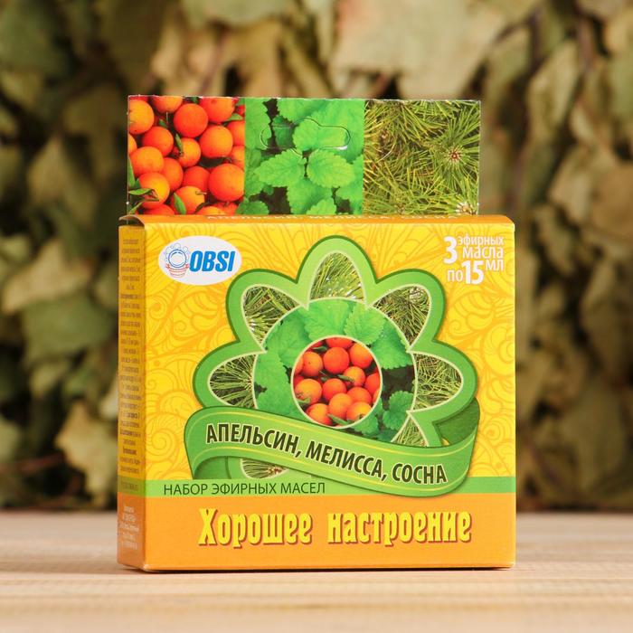 Набор эфирных масел 3х15мл "Хорошее настроение" апельсина, мелиссы, сосны
Набор эфирных масел 3х15мл "Хорошее настроение" апельсина, мелиссы, сосны