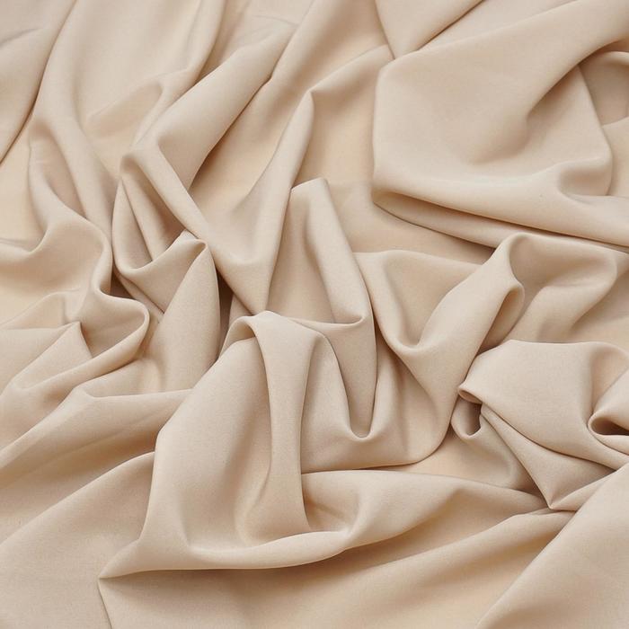 Ткань плательная, гладкокрашенная, стрейч, ширина 145 см, цвет бежевый
Ткань плательная, гладкокрашенная, стрейч, ширина 145 см, цвет бежевый