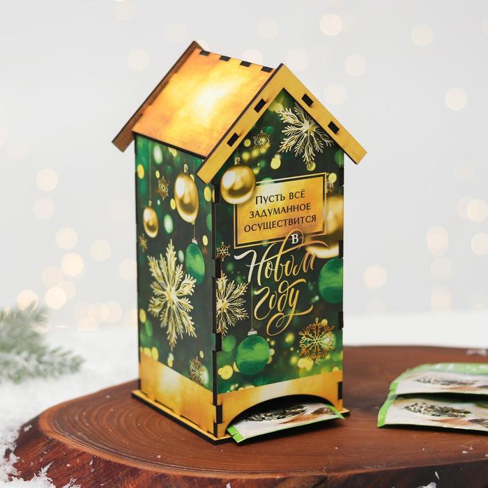 Чайный домик "Пусть всё задуманное осуществится" 19,3х15х6х8,6 см 
Чайный домик "Пусть всё задуманное осуществится" 19,3х15х6х8,6 см