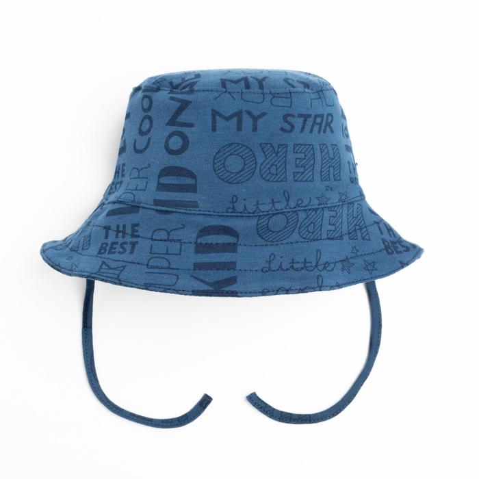 Чепчик (панамка) Крошка Я "Машинки" синий, р.48 
Чепчик (панамка) Крошка Я "Машинки" синий, р.48