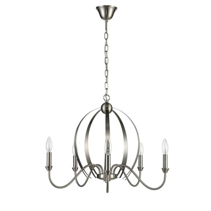 Люстра Artemis, 5x40Вт E14, цвет никель
Люстра Artemis, 5x40Вт E14, цвет никель