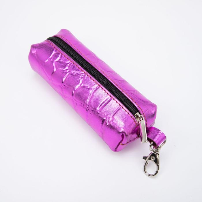 Ключница на молнии, длина 13 см, металлическое кольцо, цвет малиновый
Ключница на молнии, длина 13 см, металлическое кольцо, цвет малиновый