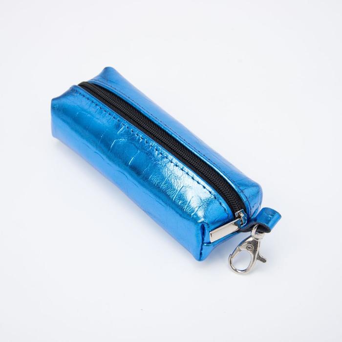 Ключница, длина 13 см, отдел на молнии, цвет синий
Ключница, длина 13 см, отдел на молнии, цвет синий